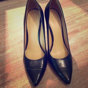 leather stiletto heels