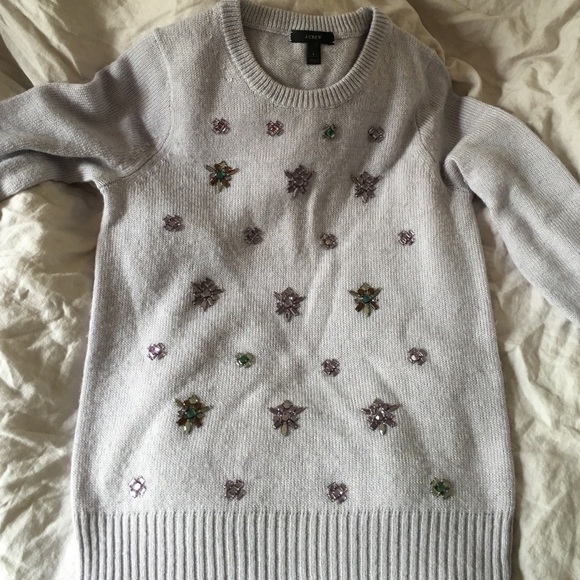 Embellished J. Crew sweater
