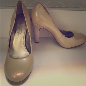 Champagne Metallic Jessica Simpson Heels