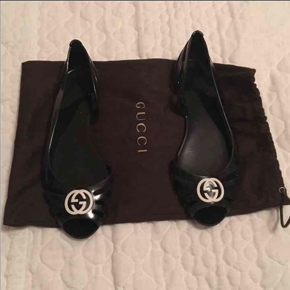 Used Gucci Jelly flats