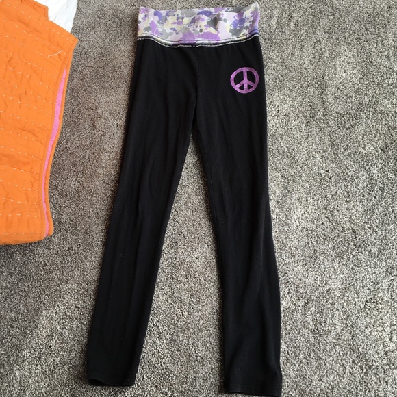 Kids girls black leggings