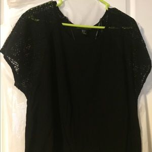 Womens forever 21 black short sleeve top