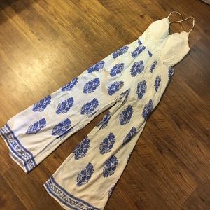 Papaya Backless Jumpsuit Size Medium