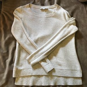 LOFT cream knit sweater