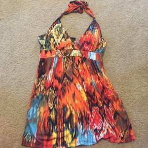 Halter/peplum top