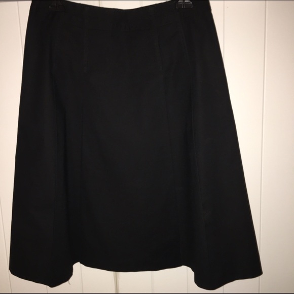 GAP Black Cotton A-Line Skirt