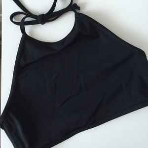 ASOS black halter bikini top
