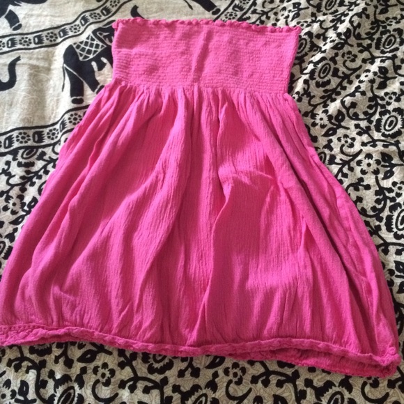 Pink shirt/bathing suit cover up