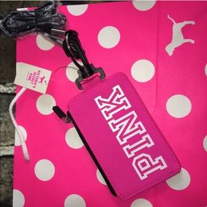PINK LANYARD & ID HOLDER