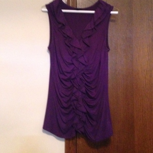 Ruffly purple shirt from EXPRESS