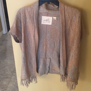 Gold Anthropologie Kimono style