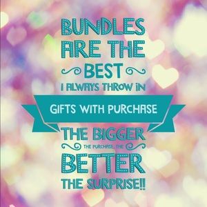 Bundle discounts or Select a gift w/ purchase