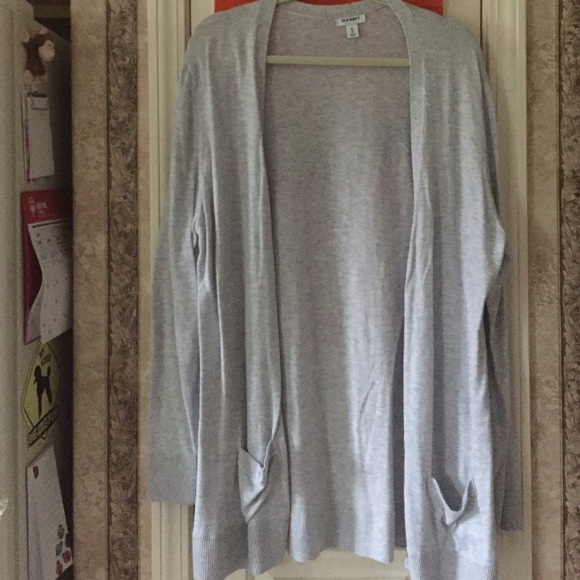 Grey cardigan with sequin elbow pads
