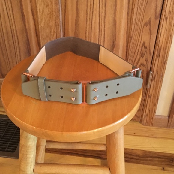 NEVER WORN! Buckle elastic & leather belt! Perfect