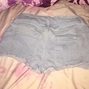 Blue jean shorts