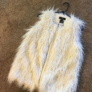 Mossimo shaggy faux fur vest