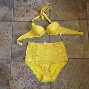 Aerie Blakley 34A top NWT and high rise M bottom
