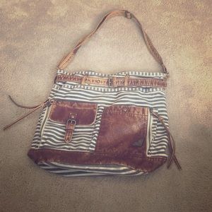 Across the body bag!