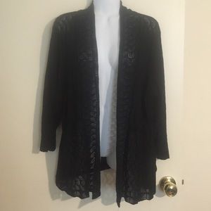 Cute Black Knit Cardigan