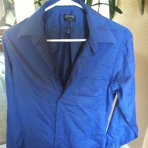Men's darker blue dress shirt