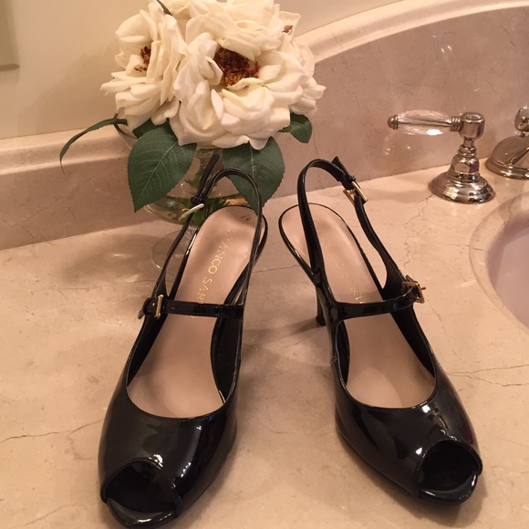Franco Sarto patent leather heels