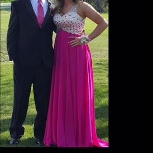 Pink Prom Dress! Only Worn Once! Super Long!