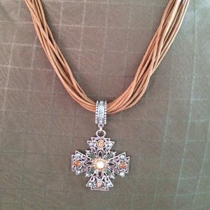 Blue and Brown Necklace