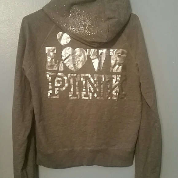 Pink bling  hoodie