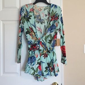 Hawaiian Print Romper