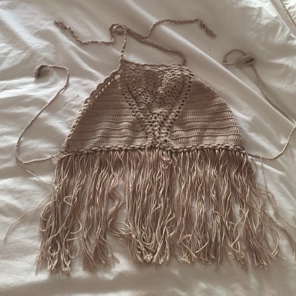 NWOT Crochet Swim Top