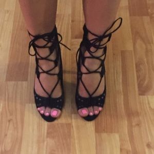 Forever 21 Lace Up heels