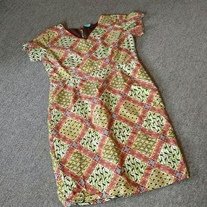 Hand made African dress around size 10