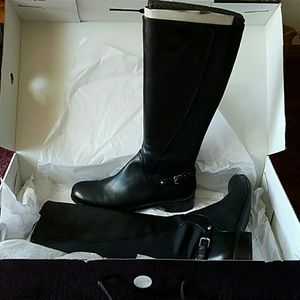 Nine West buckle boots with box