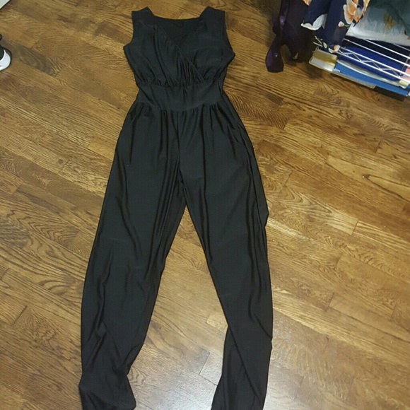 Black stretchy jumpsuit