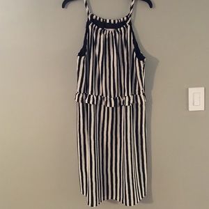 LOFT vertical striped dress