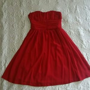 **Price Drop** Red Strapless Dress