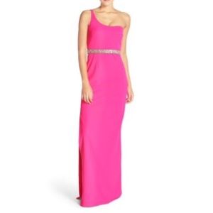 Aidan Mattox fuschia gown