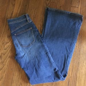 J. Crew Factory high waisted wide leg denim