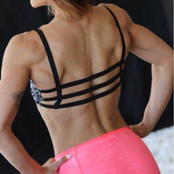 Strappy sports bra