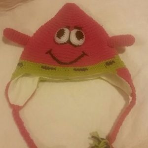 Knitted Patrick Star winter hat
