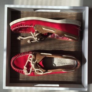 Red Patent Leather Sperrys (Rare!)