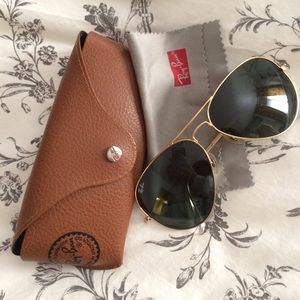Authentic Ray Ban RB3026 Large Aviator Sunglasses