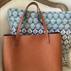 Carlos Santana Reversible Leather Tote