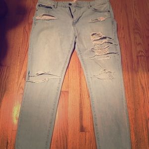 Size 30 distressed Boyfriend jeans