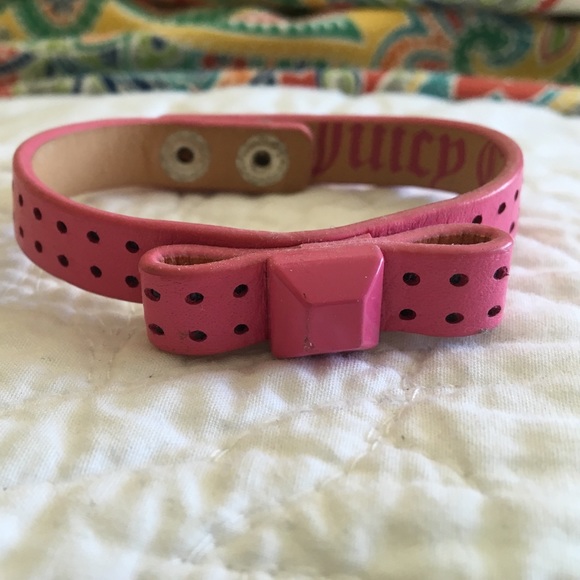 Juicy Couture Pink Bow Bracelet