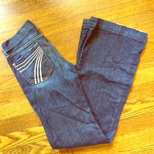 7 for All Mankind wide leg trouser Jean