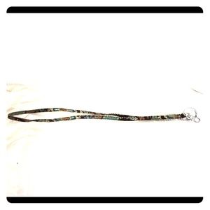 RETIRED Vera Bradley Java Blue Lanyard
