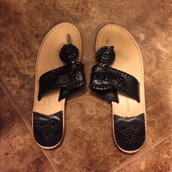 Black Jack Rogers Palm Beach Sandal