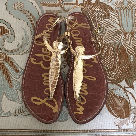 Gold Sam edelman sandals