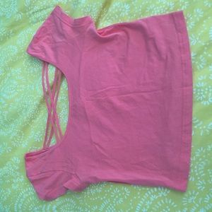 Pink crop top